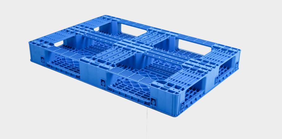 軒盛塑業(yè)EU1208網(wǎng)格田字塑料托盤反面