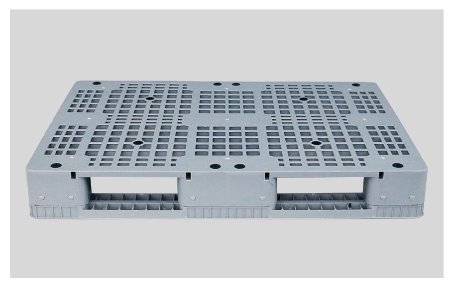 1208網(wǎng)格川字塑料托盤-16cm正面 1208網(wǎng)格川字塑料托盤-16cm正面