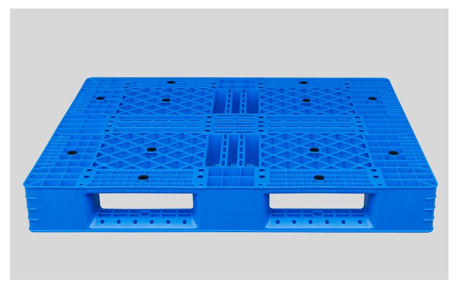 1210網(wǎng)格田字塑料托盤正面