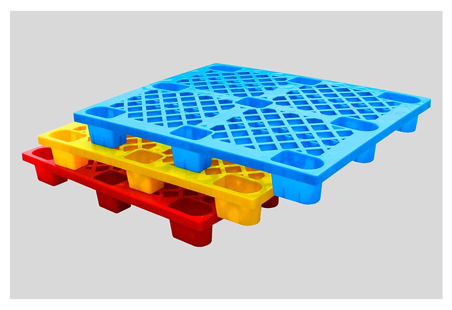 顏色定制 -1208網(wǎng)格九腳防滑塑料托盤