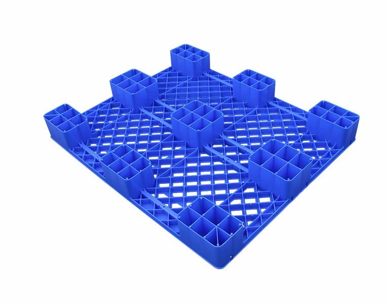 1210九腳網(wǎng)格塑料托盤背面